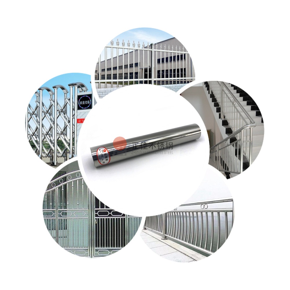 304镜面不锈钢圆管装饰效果